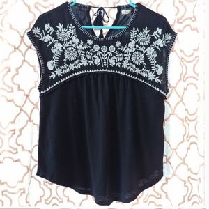 NWOT Hollister Black Blouse